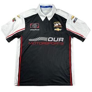Sparco Our Motorsports NASCAR Xfinity Pit Crew Shirt L Chevy Polo Track Uniform